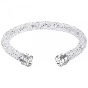 Image of Ladies Swarovski Rhodium Plated Crystaldust Cuff