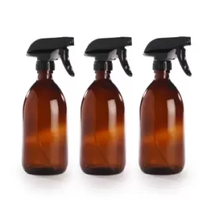 Image of Amber Glass Spray Bottles - Set of 3 M&W