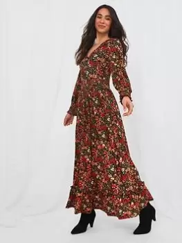 Image of Joe Browns Amazing Autumn Days Maxi Dress -multi, Multi, Size 10, Women