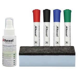 Image of Rexel Whiteboard Cleaning Kit Assorted Colours