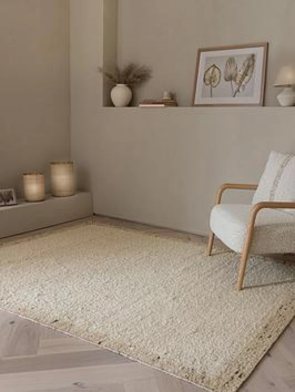 Image of SO'HOME Napa Reversible Wool Border Rug Natural 120X170CM;160X230CM;200X290CM;240X340CM