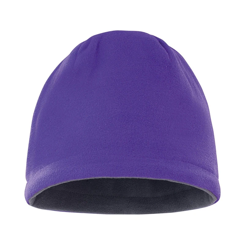 Image of Result Mens Fleece Reversible Hat in Mauve Mauve Male One Size