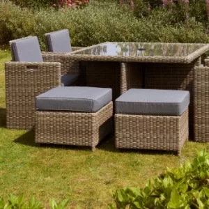 Image of Wentwoth 8 Seater Cube Set Natural