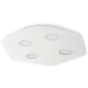 Image of Ceiling lamp Area White sand 4 bulbs 4cm