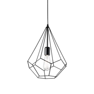 Image of Ampolla Decorative Wire Frame Pendant White, E27