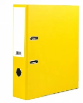 Image of Value Lever Arch File A4 Yellow