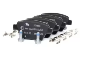 Image of ATE Brake pad set VW,AUDI,SKODA 13.0470-3858.2 5K0698451,5K0698451A,5K0698451C JZW698451Q,5K0698451,5K0698451A,5K0698451C,JZW698451Q