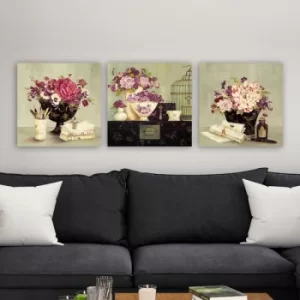 Image of drprc5003 Multicolor Decorative Canvas Painting (3 Pieces)
