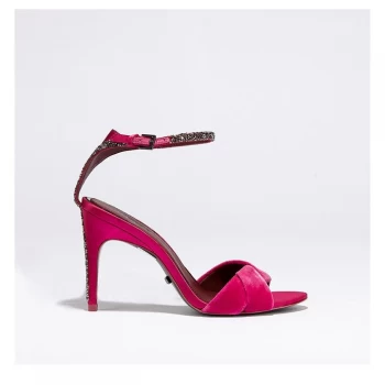 Image of Reiss Hayden Heeled Sandals - Pink Satin
