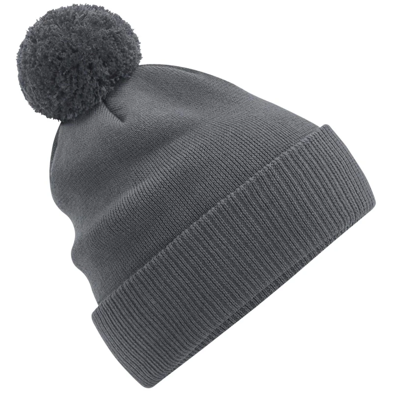 Image of Beechfield Beechfield Men Snowstar Cotton Beanie in Mid Grey Mid Grey One Size Male 5059958666979