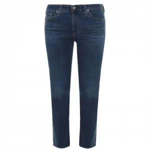 Image of AG Jeans Crop Jeans - Sea Mist