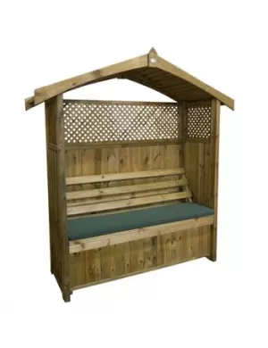Image of Zest4Leisure Wooden Arbour With Storage Box