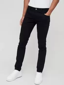 Image of Armani Exchange J14 Skinny Fit Jeans - Black, Size 32, Length Regular, Men