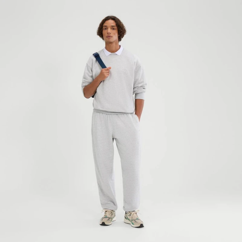 Image of Ellesse Mens Rafori Sweatshirt in Light Grey Size: Small Light Grey Male S