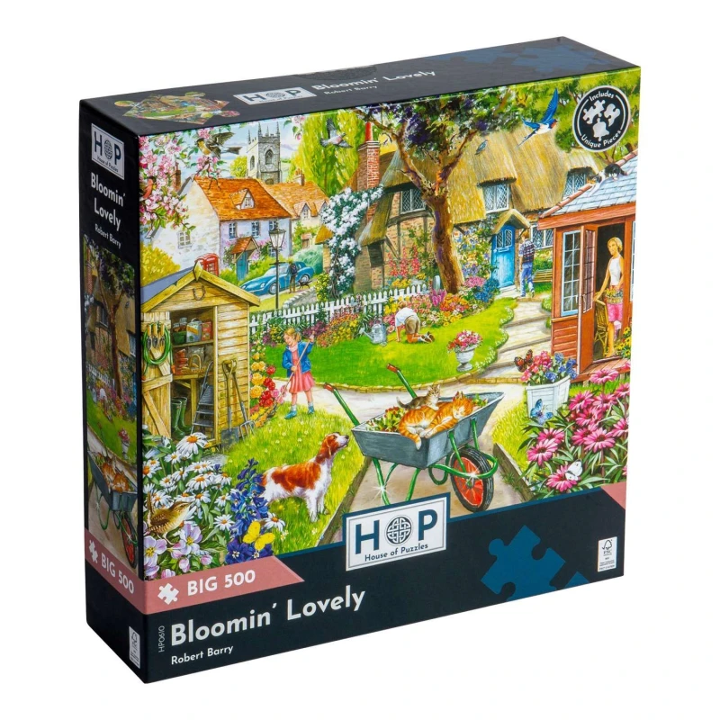 Image of The House Of Puzzles Bloomin' Lovely, BIG 500 Piece Jigsaw Puzzle Multicolor Unisex