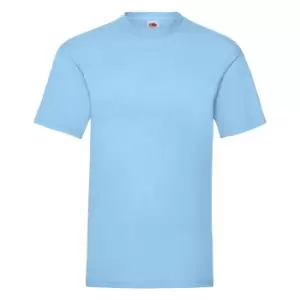 Image of Fruit Of The Loom Mens Valueweight Short Sleeve T-Shirt (M) (Sky Blue)