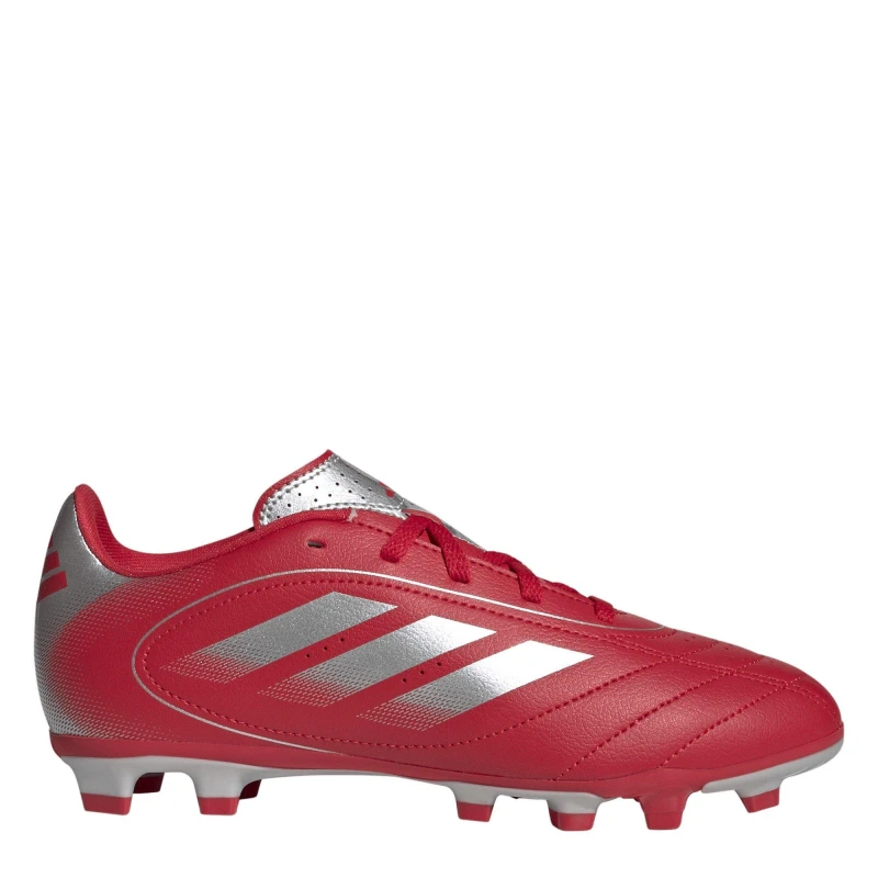 Image of adidas Goletto VIII Firm Ground Football Boots Kids Red/Silver male C10 (28)