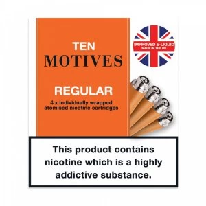 Image of Ten Motives eCigarette Refills Regular 16mg