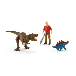 Image of SCHLEICH Dinosaurs Tyrannosaurus Rex Attack Toy Playset