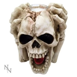 Image of Splitting Headache Skull Tea Light