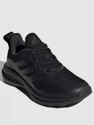 Image of adidas Kids Unisex Fortarun K, Triple Black, Size 1
