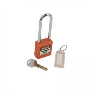 Image of Safety Lockout Padlocks Long Shackle - Orange each