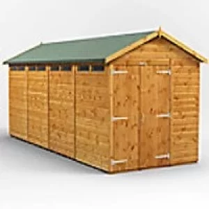 Image of Power Garden Shed 166PASSDD Golden Brown 16x6