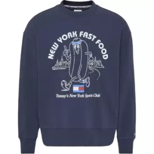 Image of Tommy Jeans Tjm Rlxd Sport-Tee Crew - Blue