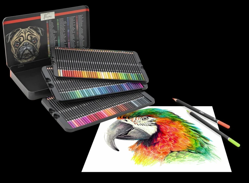 Image of Totum Coloured pencils, 120 pcs in tin box Size: 1 Pack Multicolor Unisex 1 Pack