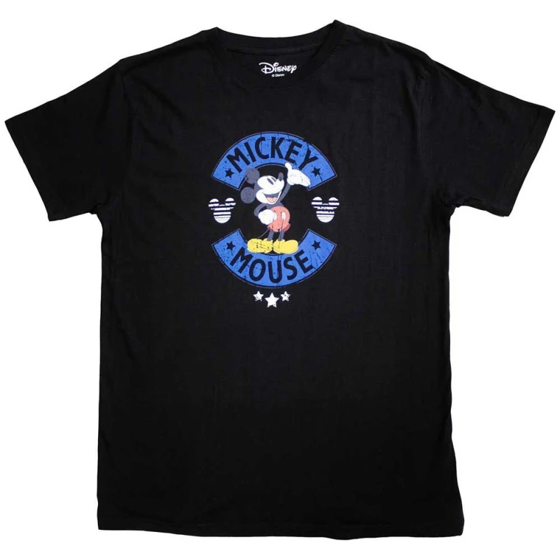 Image of Disney Mickey Mouse And Stars T Shirt Black unisex