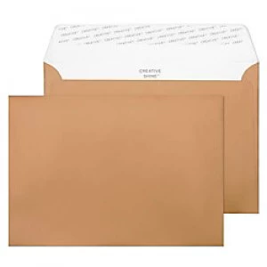 Image of Creative Metallic Coloured Envelopes C5 Peel & Seal 162 x 229mm Plain 130 gsm Metallic Copper Pack of 500
