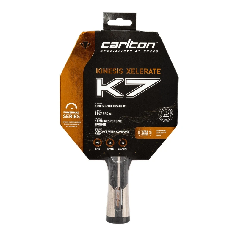 Image of Carlton Kinesis Xelerate K7 Table Tennis Bat Adults - unisex One Size