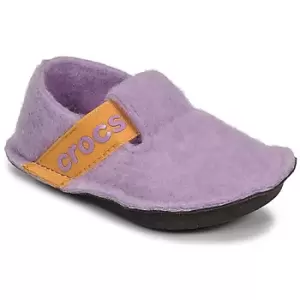 Image of Crocs CLASSIC SLIPPER K Girls Childrens Slippers in Purple. Sizes available:11 kid,13 kid,1 kid,3 kid,8 toddler,7 toddler,9 toddler,10 kid,12 kid,2 ki