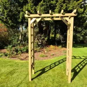 Image of Hawthorn 4 Foot Rose Arch, Wood