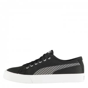 Image of Puma Bari Canvas Trainers Mens - Black/White