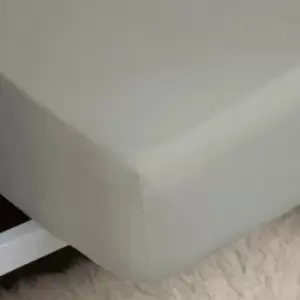 Image of 400 Thread Count 100% Egyptian Cotton 15" Extra Deep Fitted Sheet, Platinum, King - Belledorm