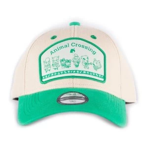 Image of Nintendo - Animal Crossing Logo Patch Adjustable Cap - White/Green