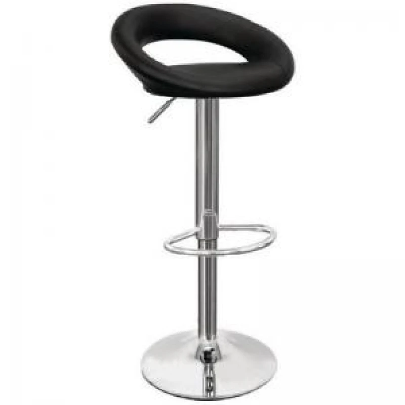 Image of Designer Cafe and Bistro Bar Stool - Black