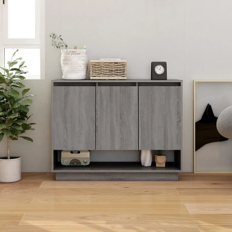 Image of VIDAXL Sideboard Grey Sonoma 97x31x75cm Engineered Wood Vidaxl 8720286836729