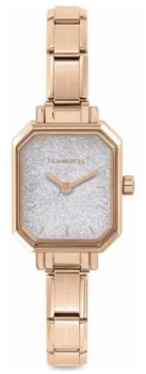 Image of Nomination 076031/023 PARIS Watch With ROSEGOLD RECTANGULAR Jewellery