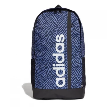 Image of adidas Linear Backpack - Zebra AOP