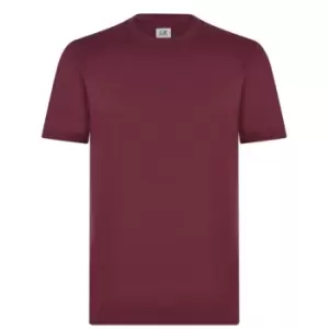 Image of CP Company 30/1 Small Logo T Shirt - Red