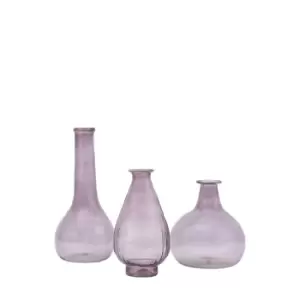 Image of Hinkley Set of 3 Glass Vases Grey