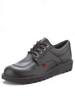 Image of Kickers Kick Lo Mens Lace Up Shoes, Black, Size 6, Men