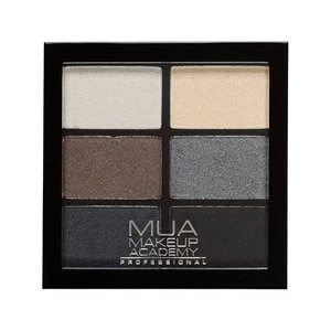 Image of MUA Professional 6 Shade Palette Smokey Shadows Multi