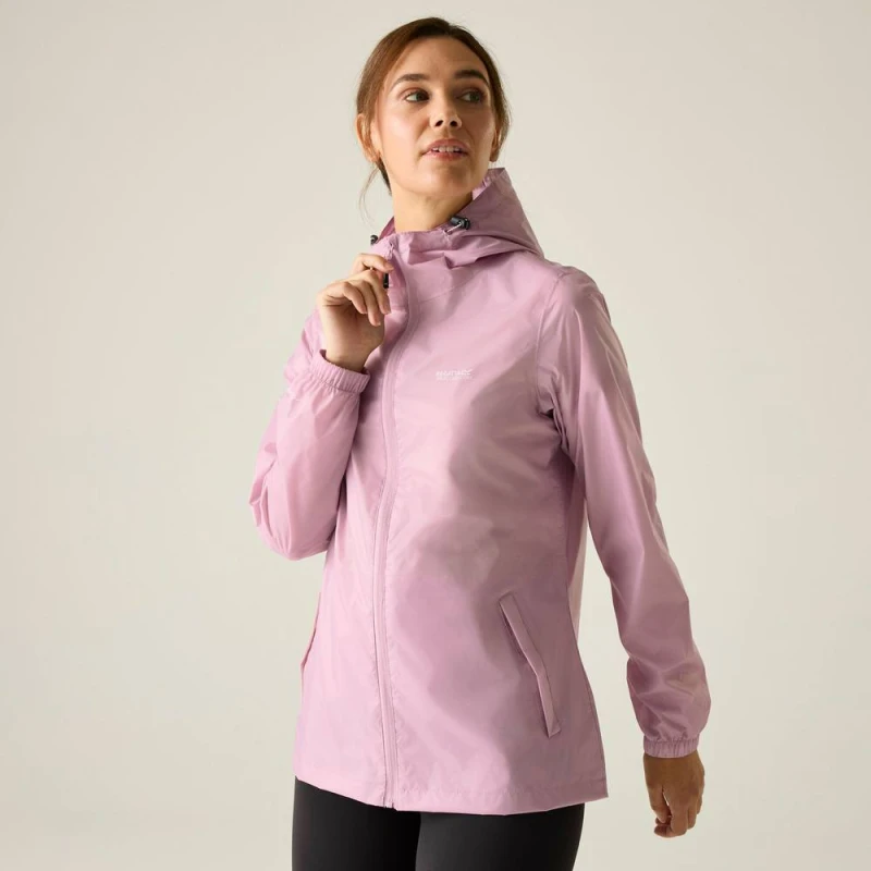 Image of Regatta Womens 'Pack-It III' Waterproof Packaway Jacket in Pale Lilac Size: 10 Pale Lilac Female 10