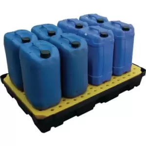 Image of Slingsby 100 Litre Spill Tray With Yellow Platform
