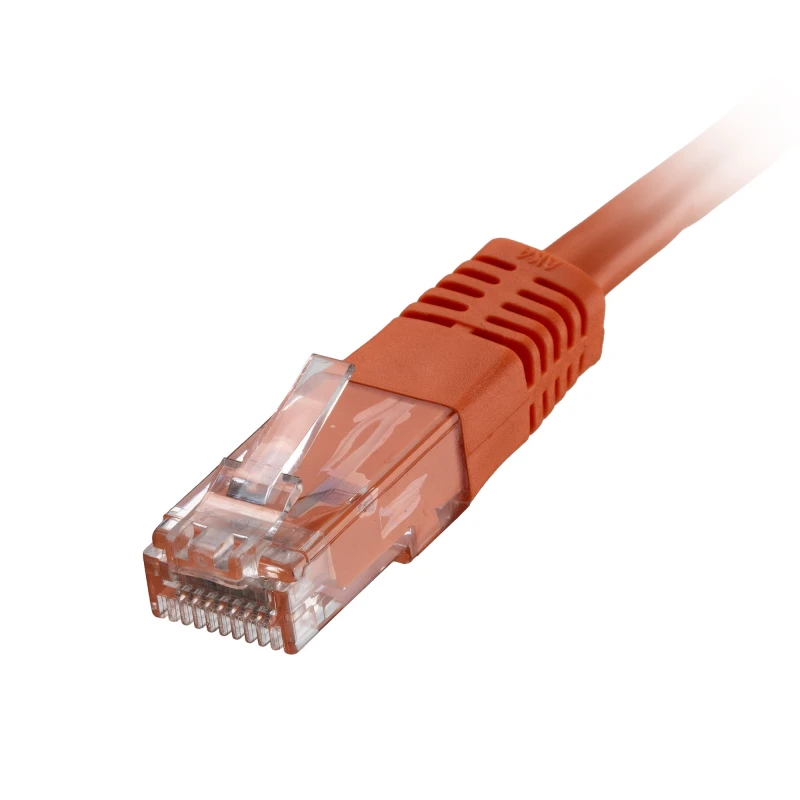 Image of Cablenet CNL 100PK 1M C6 Or UTP PVC 24AWG FMB networking cable Orange