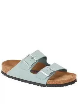 Image of Birkenstock Arizona Flat Sandals, Aqua, Size 5, Women