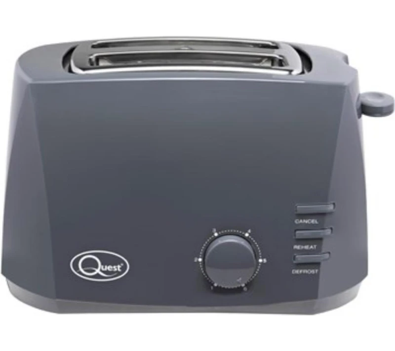 Image of QUEST 34920 2-Slice Toaster - Grey, Silver/Grey 5025301349202